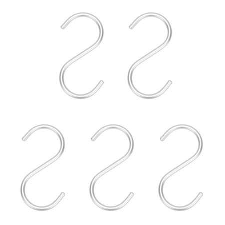 5pcs Heavy Duty S-shaped Hooks Aluminum Alloy Hooks Hanging Hooks Clothes Storage Hangers for Kitchen Bedroom (Silver)
5pcs Heavy Duty S-shaped Hooks Aluminum Alloy Hooks Hanging Hooks Clothes Storage Hangers for Kitchen Bedroom (Silver)