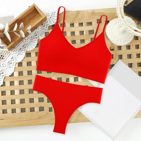 Miayilima Bra & Brief Sets For Women Big U Beautiful Back Vest Suit Camisole Underwear Chest Wrap Suit Size One Size
Miayilima Bra & Brief Sets For Women Big U Beautiful Back Vest Suit Camisole Underwear Chest Wrap Suit Size One Size