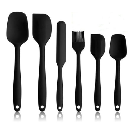6 Piece Silicone Spatula Set - Heat Resistant Kitchen Bakeware Utensils Sets Non Stick Rubber Spatulas Scraper Black
6 Piece Silicone Spatula Set - Heat Resistant Kitchen Bakeware Utensils Sets Non Stick Rubber Spatulas Scraper Black