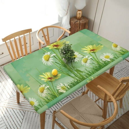 Home Deluxe Tablecloth Daisy Flowers Wallpaper Waterproof Elastic Rim Edged Table Cover- For Christmas Parties And Picnics 5ft
Home Deluxe Tablecloth Daisy Flowers Wallpaper Waterproof Elastic Rim Edged Table Cover- For Christmas Parties And Picnics 5ft