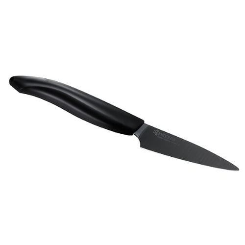 Kyocera Revolution Black Ceramic 3 Inch Paring Knife with Black Handle