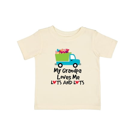 Inktastic My Grandpa Loves Me Outfit for Boy Gift Baby Boy T-Shirt