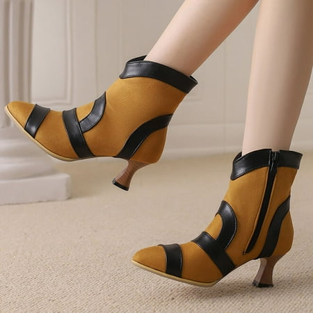 Akiihool Women Ankle Boots Comfort Women Lug Sole Low Heel Booties Lug Sole Non-Slip Shoes (Yellow 8)
Akiihool Women Ankle Boots Comfort Women Lug Sole Low Heel Booties Lug Sole Non-Slip Shoes (Yellow 8)
