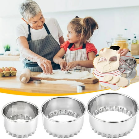 Yoslce Kitchen Gadgets Dumpling Maker Stainless Steel Dumpling Skin Mould Skin Cutter Baking Mould Cookie Mould Cake Mould
Yoslce Kitchen Gadgets Dumpling Maker Stainless Steel Dumpling Skin Mould Skin Cutter Baking Mould Cookie Mould Cake Mould