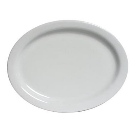 

9.75 in. x 7.25 in. Colorado Oval Platter - Porcelain White - 2 Dozen