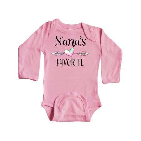 Inktastic Nana s Favorite- Heart Grandchild Gift Baby Boy or Baby Girl Long Sleeve Bodysuit
Inktastic Nana s Favorite- Heart Grandchild Gift Baby Boy or Baby Girl Long Sleeve Bodysuit
