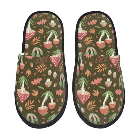 Sigee Mushrooms and Autumn for Cozy Furry Slippers Super Soft Indoor and Outdoor Use Non-Slip Sole Slip On House Slippers-Medium
Sigee Mushrooms and Autumn for Cozy Furry Slippers Super Soft Indoor and Outdoor Use Non-Slip Sole Slip On House Slippers-Medium