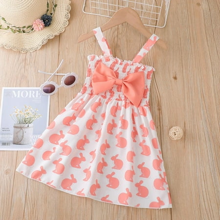 TALKVE Easter Toddler Baby Girls 6M-4Y Sleeveless Easter Cartoon Rabbit Printed Bowknot Suspender Princess Dress Beach Dresses
TALKVE Easter Toddler Baby Girls 6M-4Y Sleeveless Easter Cartoon Rabbit Printed Bowknot Suspender Princess Dress Beach Dresses