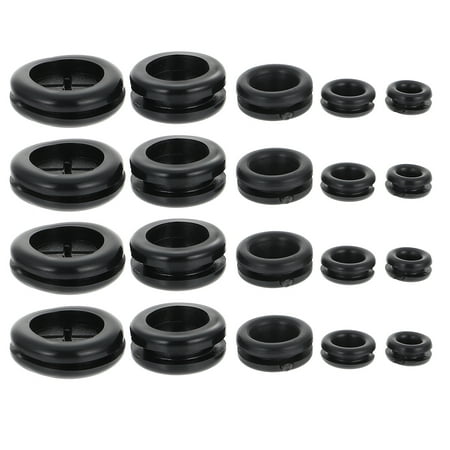 50pcs Rubber Grommet Electrical Wire Gasket Rubber Washer Firewall Hole Plug