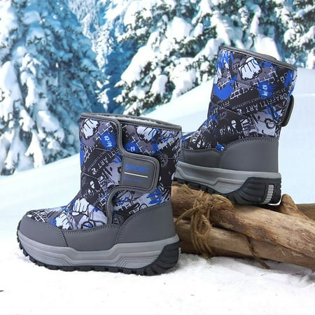 Boys Casual Graffiti Print Snow Boots Waterproof High Top Fleece Thermal Platform Boots For Winter Outdoor
Boys Casual Graffiti Print Snow Boots Waterproof High Top Fleece Thermal Platform Boots For Winter Outdoor