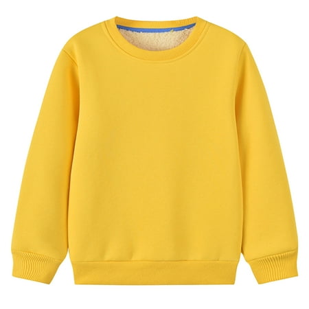 KyCheLot Toddler Baby Padded Sweatshirt Long Sleeve Pullover Thickened Tops Kids Basic Solid Color Fall Winter Outfit
KyCheLot Toddler Baby Padded Sweatshirt Long Sleeve Pullover Thickened Tops Kids Basic Solid Color Fall Winter Outfit