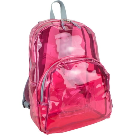 eastsport tinted clear backpack with gray straps walmart com light pink clear backpack
