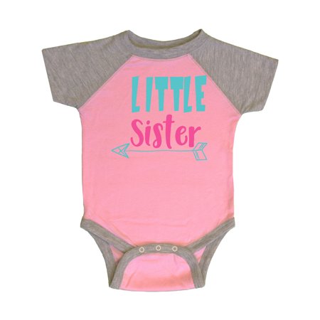 Inktastic Little Sister Younger Sister Arrow - Blue Pink Gift Baby Girl Bodysuit
Inktastic Little Sister Younger Sister Arrow - Blue Pink Gift Baby Girl Bodysuit