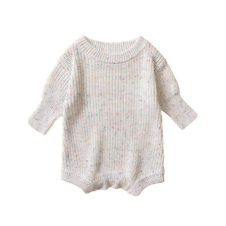 uukiA Infant 6-24 Months Baby Girl Knitting Long Sleeve Solid Color One-piece Romper
uukiA Infant 6-24 Months Baby Girl Knitting Long Sleeve Solid Color One-piece Romper