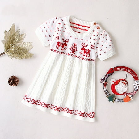 Tejiojio Girls and Toddlers Soft Cotton Clearance Toddler Kids Baby Girls Christmas Knit Sweater Princess Party Dress Outfits
Tejiojio Girls and Toddlers Soft Cotton Clearance Toddler Kids Baby Girls Christmas Knit Sweater Princess Party Dress Outfits