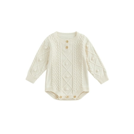 Baby Boys Girls Knitted Romper Winter Fall Sweater Solid Color Twist Casual Round Neck Long Sleeve Warm Playsuit
Baby Boys Girls Knitted Romper Winter Fall Sweater Solid Color Twist Casual Round Neck Long Sleeve Warm Playsuit