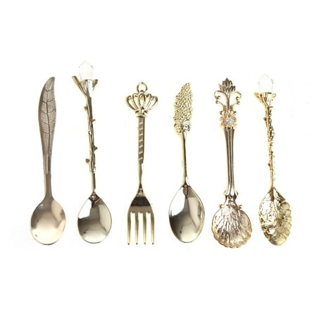 6X Vintage Royal Style Coffee Spoon Fork Ice Cream Dessert Scoop Flatware Spoons
6X Vintage Royal Style Coffee Spoon Fork Ice Cream Dessert Scoop Flatware Spoons