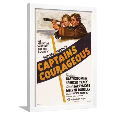 Captains Courageous, 1937 Framed Print Wall Art