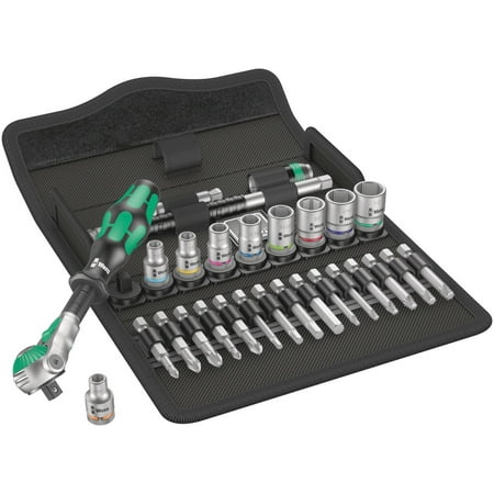 Wera Tools 28Pc 1/4 Drive 8100 Sa 9 Zyklop Speed Ratchet Set