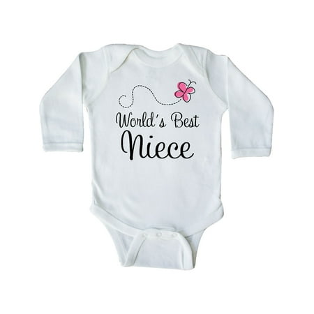 Inktastic Worlds Best Niece Gift Baby Girl Long Sleeve Bodysuit