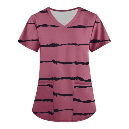 CHMORA Women s Scrub Tops Nursing Scrubs
