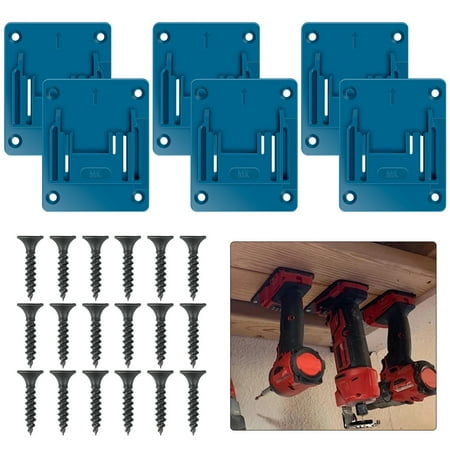 6Pcs Tool Holder Wall Mount Machine Storage Rack Electric Tool Holder Bracket with Screws Durable Plastic Tool Holder Machine Tool Hanger for 14.4 to 18V Electric Tool Workshop Storage
6Pcs Tool Holder Wall Mount Machine Storage Rack Electric Tool Holder Bracket with Screws Durable Plastic Tool Holder Machine Tool Hanger for 14.4 to 18V Electric Tool Workshop Storage