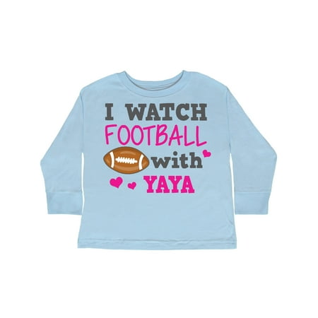 Inktastic I Watch Football with My Yaya Gift Toddler Toddler Girl Long Sleeve T-Shirt
Inktastic I Watch Football with My Yaya Gift Toddler Toddler Girl Long Sleeve T-Shirt