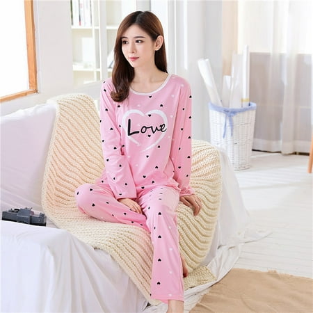 Autumn Thin 2pieces Pyjamas Set Women Sleepwear Lovely Home Suits Round Neck Girls Teacup SleepwearLong Sleeve Pajamas
Autumn Thin 2pieces Pyjamas Set Women Sleepwear Lovely Home Suits Round Neck Girls Teacup SleepwearLong Sleeve Pajamas