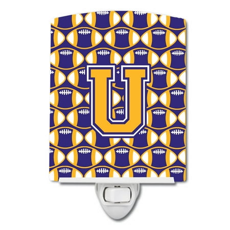 Caroline s Treasures CJ1064-UCNL Letter U Football Purple and Gold Ceramic Night Light 6x4x3 multicolor
Caroline s Treasures CJ1064-UCNL Letter U Football Purple and Gold Ceramic Night Light 6x4x3 multicolor