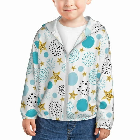 Sun Hoodie for Kids Gold Stars Blue Dots Pattern Long Sleeve Swim Fishing Shirts Sun Protection Zip Up Jacket Clothing Athletic Hoodie
Sun Hoodie for Kids Gold Stars Blue Dots Pattern Long Sleeve Swim Fishing Shirts Sun Protection Zip Up Jacket Clothing Athletic Hoodie