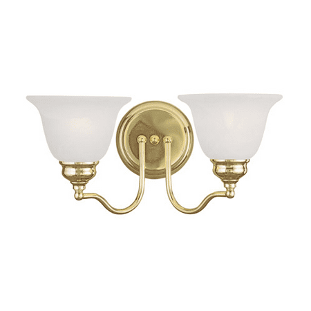 Bathroom Vanity 2 Light With White Alabaster Glass Polished Brass size 15.25 in 200 Watts - World of Crystal
Bathroom Vanity 2 Light With White Alabaster Glass Polished Brass size 15.25 in 200 Watts - World of Crystal