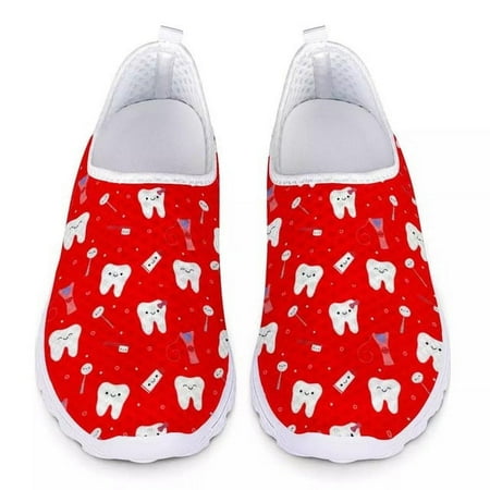doginthehole Cute Cartoon Tooth Print Flats Women Shoes Mesh Slip On Casual Sneakers Woman Comfortable Dental Loafers for Female
doginthehole Cute Cartoon Tooth Print Flats Women Shoes Mesh Slip On Casual Sneakers Woman Comfortable Dental Loafers for Female