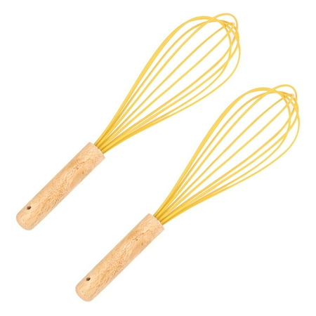 2pcs Silicone Whisk Manual Egg Blender Cream Mixer Baking Tool Egg Beater Manual Whisk for Home Bakery (12 Inches)
2pcs Silicone Whisk Manual Egg Blender Cream Mixer Baking Tool Egg Beater Manual Whisk for Home Bakery (12 Inches)
