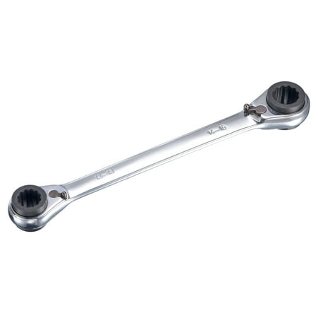 Uxcell 4 in 1 Reversible Ratcheting Wrench 12-13-14-15mm 12 Point Double Box End 72 Teeth Metric CR-V
Uxcell 4 in 1 Reversible Ratcheting Wrench 12-13-14-15mm 12 Point Double Box End 72 Teeth Metric CR-V