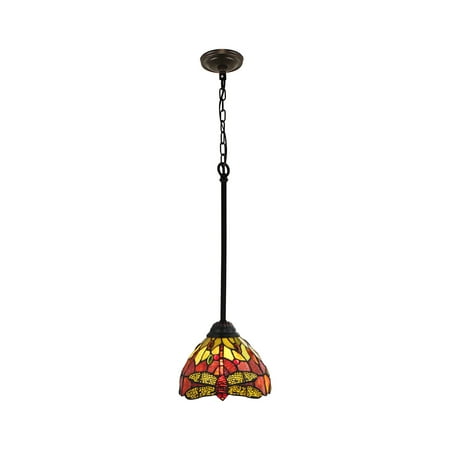 Chloe Lighting Tiffany-Style Dragonfly Design 1-light Dark Bronze Hanging Pendant
Chloe Lighting Tiffany-Style Dragonfly Design 1-light Dark Bronze Hanging Pendant
