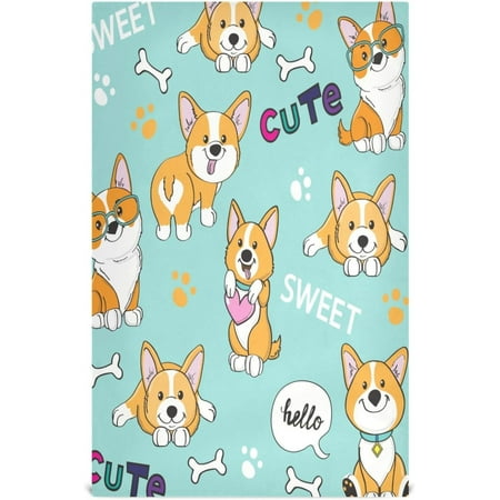 Anyway.go Cute Dogs Corgi Kitchen Dish Towel Set of 1 18x28in Absorbent Dishcloth Reusable Cleaning Cloths for Household Use
Anyway.go Cute Dogs Corgi Kitchen Dish Towel Set of 1 18x28in Absorbent Dishcloth Reusable Cleaning Cloths for Household Use