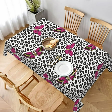 Table Cloth Rectangle Table Pink Butterfly Leopard Print Tablecloth 60 x 90 Inch Wrinkle Resistant Decorative Fabric Table Cover for Dining Party Indoor Outdoor
Table Cloth Rectangle Table Pink Butterfly Leopard Print Tablecloth 60 x 90 Inch Wrinkle Resistant Decorative Fabric Table Cover for Dining Party Indoor Outdoor