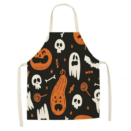 QING SUN Apron Home Kitchen Apron Sleeveless Halter Apron Waterproof Oilproof and Hand Wipeable