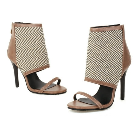 Zanvin Women s Sandals Shoes on Clearance up to 30% off High Heels Women s Shoes Back Zip Sandals Super High Heel Peep Toe Stripe Canvas Casual Stilettos Beige 39
Zanvin Women s Sandals Shoes on Clearance up to 30% off High Heels Women s Shoes Back Zip Sandals Super High Heel Peep Toe Stripe Canvas Casual Stilettos Beige 39