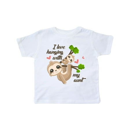 Inktastic Hanging With My Aunt Gift Toddler Boy or Toddler Girl T-Shirt