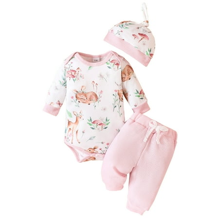 Rovga Outfit For Children Baby Girl Clothes Outfits Romper Floral Romper +Pants + Hat Cute Toddler Girl Clothes
Rovga Outfit For Children Baby Girl Clothes Outfits Romper Floral Romper +Pants + Hat Cute Toddler Girl Clothes