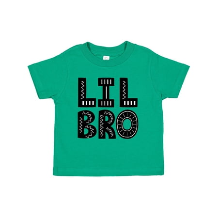 Inktastic Little Brother Lil Bro Boys Outfit Gift Toddler Boy Girl T-Shirt