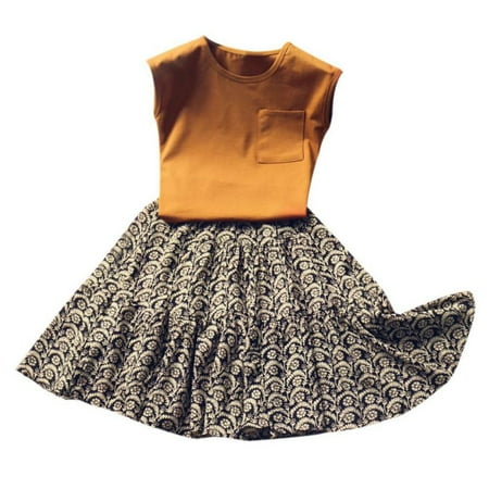 Altsales 2Pcs Children Girls Casual Summer Suit Kids Girl Summer Outfits Sleeveless Vest Tops T-shirt+Print Skirts Suits Costume Set
Altsales 2Pcs Children Girls Casual Summer Suit Kids Girl Summer Outfits Sleeveless Vest Tops T-shirt+Print Skirts Suits Costume Set