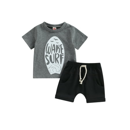 Toddler Baby Boy Clothes Letter Print Crew Neck T Shirt Short Sleeve Top +Elastic Shorts Set 2PCS Summer Clothing
Toddler Baby Boy Clothes Letter Print Crew Neck T Shirt Short Sleeve Top +Elastic Shorts Set 2PCS Summer Clothing
