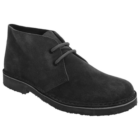Roamers Womens Real Suede Round Toe Unlined Desert Boots