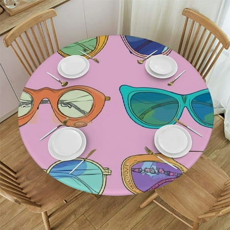 YANMS Vintage-Style Poster Featuring Cool Sunglasses Round Table Cover with Elastic Edge 100% Polyester Fiber 38-42
YANMS Vintage-Style Poster Featuring Cool Sunglasses Round Table Cover with Elastic Edge 100% Polyester Fiber 38-42