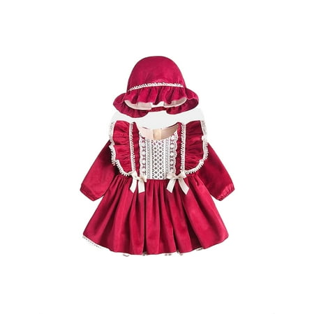 Cute Floral Print Round Neck A Line Long Sleeve Red and White Baby Dresses (Baby s)
Cute Floral Print Round Neck A Line Long Sleeve Red and White Baby Dresses (Baby s)