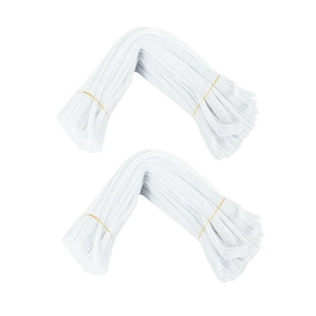200 Pcs 30cm Creation Pipe Cleaners White