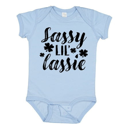 Inktastic Saint Patrick s Day Sassy Lil Lassie with Shamrocks Gift Baby Boy or Baby Girl Bodysuit
Inktastic Saint Patrick s Day Sassy Lil Lassie with Shamrocks Gift Baby Boy or Baby Girl Bodysuit