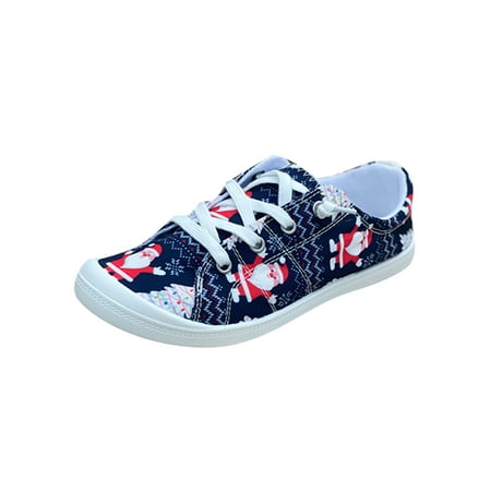 Ymiytan Women Lightweight Comfort Sneakers Outdoor Nonslip Low Top Walking Shoes Driving Comfortable Christmas Flats Blue Santa Tree 7
Ymiytan Women Lightweight Comfort Sneakers Outdoor Nonslip Low Top Walking Shoes Driving Comfortable Christmas Flats Blue Santa Tree 7